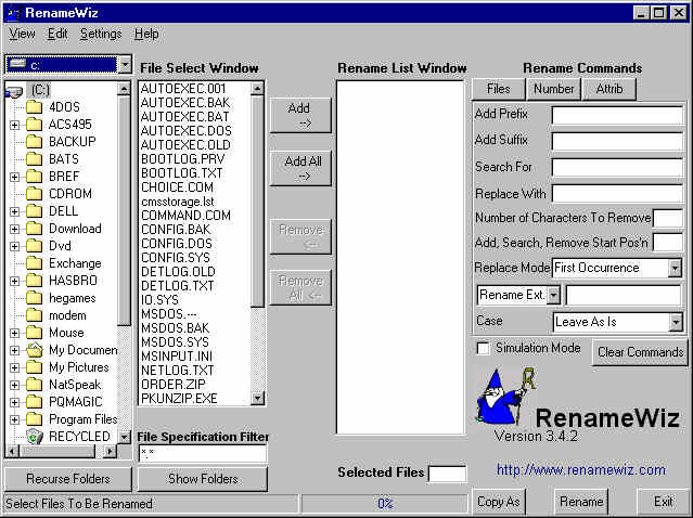 RenameWiz Screenshot